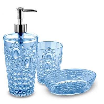 Bathroom countertop accessories Shaker in decorated PET