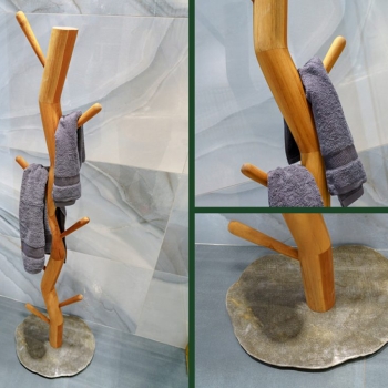 Snake Tree CP600M bathrobe/towel holder/coat hanger by Cipì