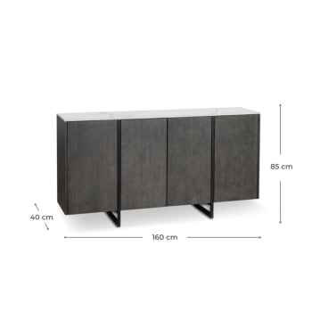 Alpha Sideboard 4 doors by Stones