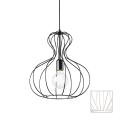AMPOLLA-1 SP1 WHITE pendant chandelier by Ideal Lux