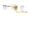 CORNER PL3 BRASS chandelier by Ideal Lux