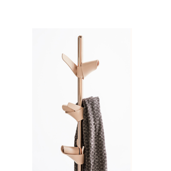 Apelle Tree coat hanger in metal and leather by Midj