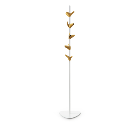 Apelle Tree coat hanger in metal and leather by Midj