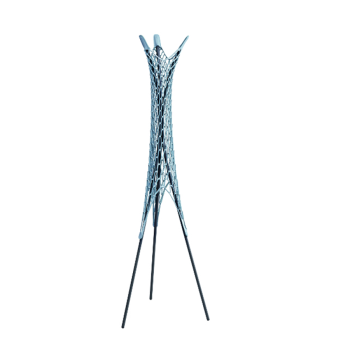 Guapa coat stand in metal and leather by Midj