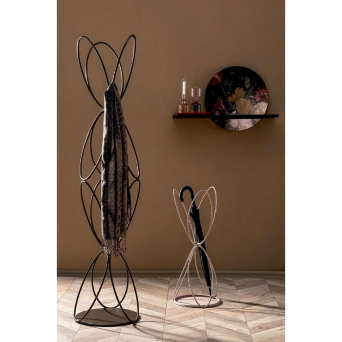 Vanity lacquered metal coat rack by Tonin Casa