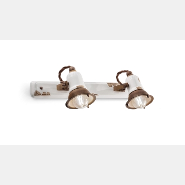 2 LIGHT RETRO LOFT WALL LIGHT C1676