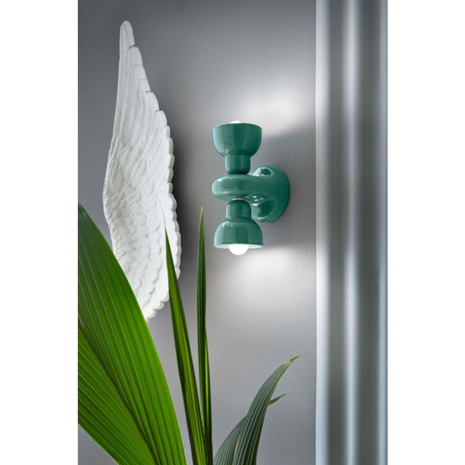 2 LIGHTS DECO' BERIMBAU C2601 wall lamp by Ferroluce