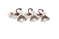3-light wall lamp Retrò Loft C1677 by Ferroluce