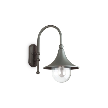 Cima AP1 anthracite outdoor wall light by Ideal Lux