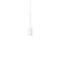 ARCHIMEDE SP white cylinder pendant lamp by Ideal Lux