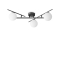 ATLAS PL3 black ceiling chandelier by Ideal Lux