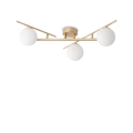 ATLAS PL3 gold ceiling chandelier by Ideal Lux