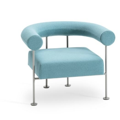 Waiting area QUA-NDO AP M TS in metal covered in fabric by Midj