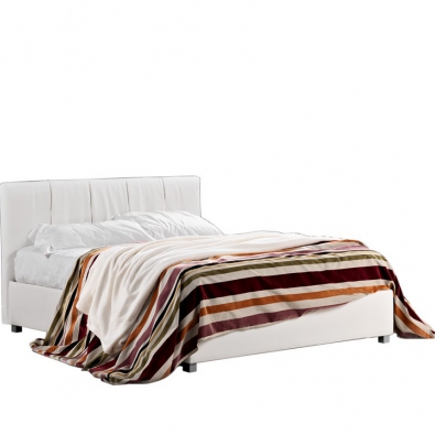 Aurora bed in fabric and eco-leather of Lettissimi