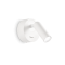 White BEAN ROUND AP wall light by Ideal Lux