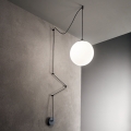 BOA SP1 black pendant lamp by Ideal Lux