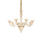 BRIGITTA SP8 amber pendant chandelier by Ideal Lux