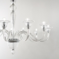 BRIGITTA SP8 transparent pendant chandelier by Ideal Lux