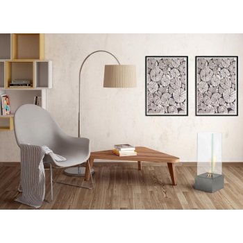 Levels floor fireplace by Stones with bioethanol