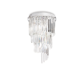CARLTON PL8 chrome ceiling chandelier by Ideal Lux