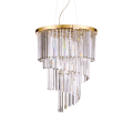 CARLTON SP12 gold pendant chandelier by Ideal Lux