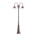 Cima PT2 coffee street lamp by Ideal Lux