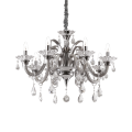 Colossal sp8 gray pendant chandelier by Ideal Lux