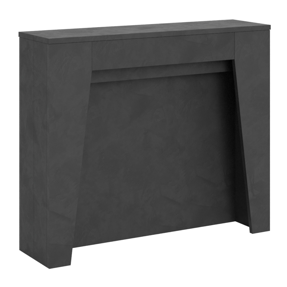 Anea Console - Extendable console 90x25/211 cm Anea white ash internal extensions