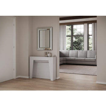 Anea Console - Extendable console 90x25/211 cm Anea white ash internal extensions