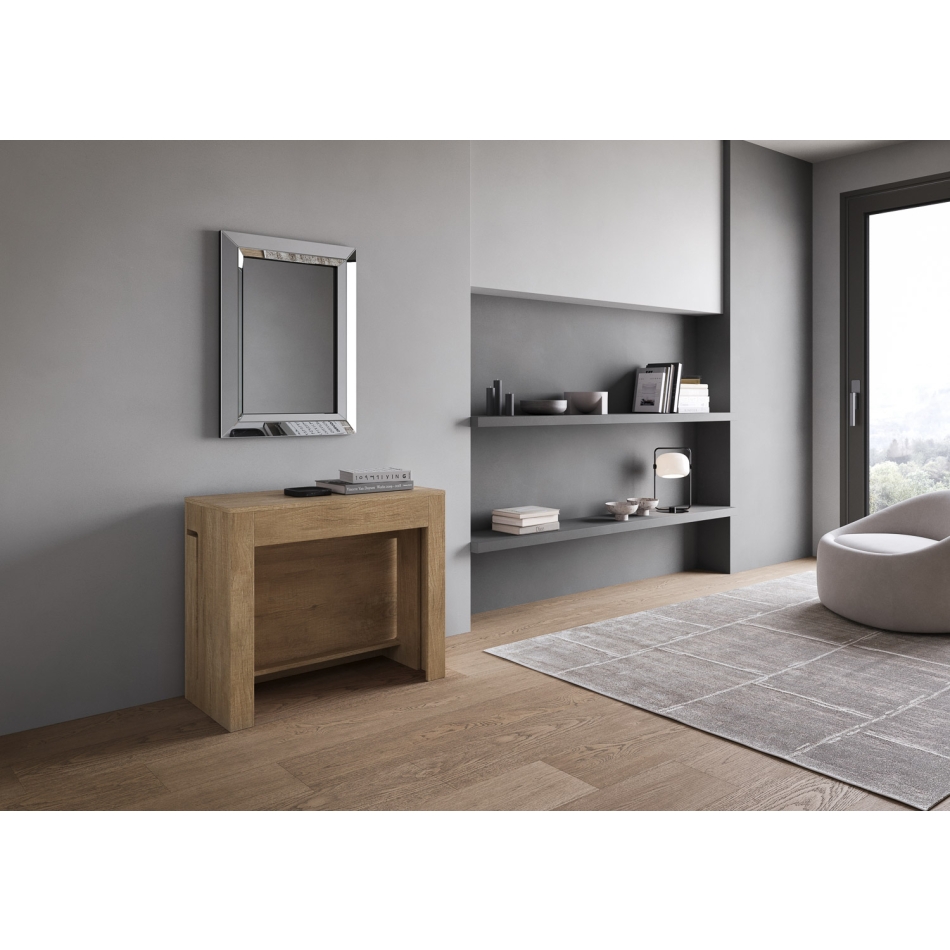 Evolve Console - Extendable console 90x42/302 cm Evolve white ash internal extensions