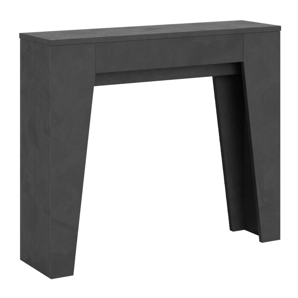 Narrow Console - Extendable Console 90x25/181 cm Narrow White Ash