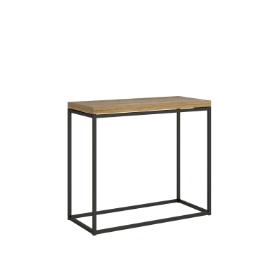 Nordica Libra console Anthracite frame - Opening console 90x45/90 cm Nordica Libra Quercia Natura Anthracite frame
