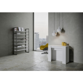 Venus console - Extendable console 90x48/296 cm Venus white ash internal extensions