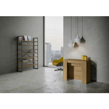 Venus console - Extendable console 90x48/296 cm Venus white ash internal extensions