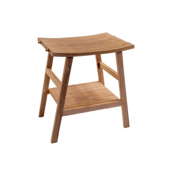 Zen XL console by Cipì in reclaimed and waxed teak wood