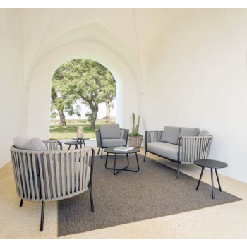 Daisy Rope DE63XI 2-seater outdoor sofa by Vermobil