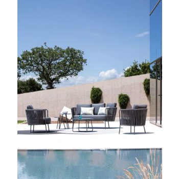 Daisy Rope DE63XI 2-seater outdoor sofa by Vermobil