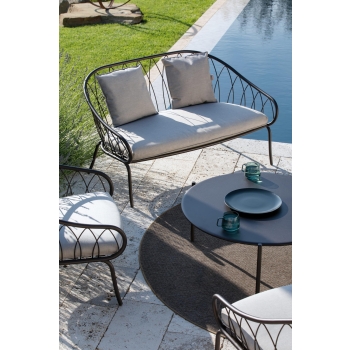 Flora 2 seater outdoor sofa by Vermobil