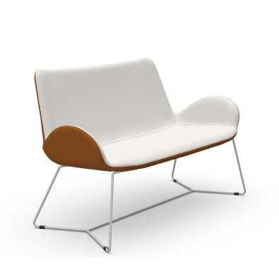Dalia DV/DVE M TS sofa with metal frame and padded seat by Midj