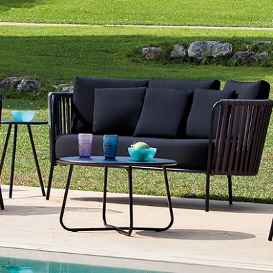 Desiree Rope Light Blue sofa by Vermobil