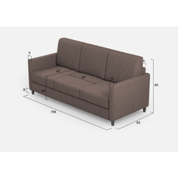 Karay 3 seater sofa by Ityhome
