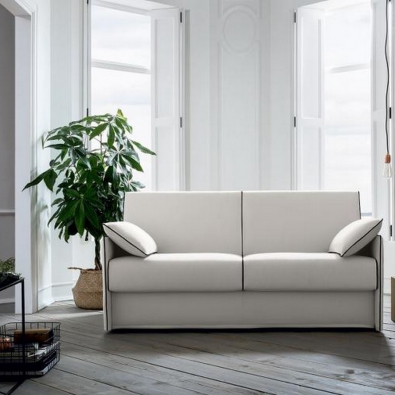 Teseo sofa bed in polyamide velvet