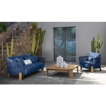 Love Seat Argo Wood Sofa by Talenti