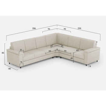 Marrak 3 seater sofa + corner + 2 seater by Ityhome
