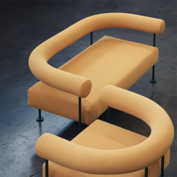 QUA-NDO DV M TS sofa in metal covered in fabric by Midj