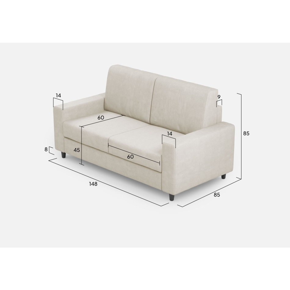 Sakar 2 seater sofa by Ityhome