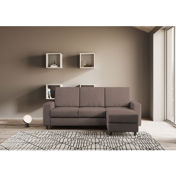 Sakar 3 seater sofa with pouf by Ityhome