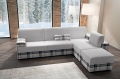 Three seater sofa Felis coated in fabric or eco-leather