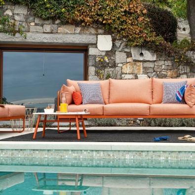 Easy three-seater sofa by Connubia Outdoor