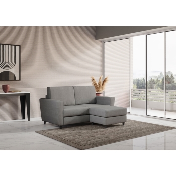 Yasel 2 seater sofa with pouf by Ityhome